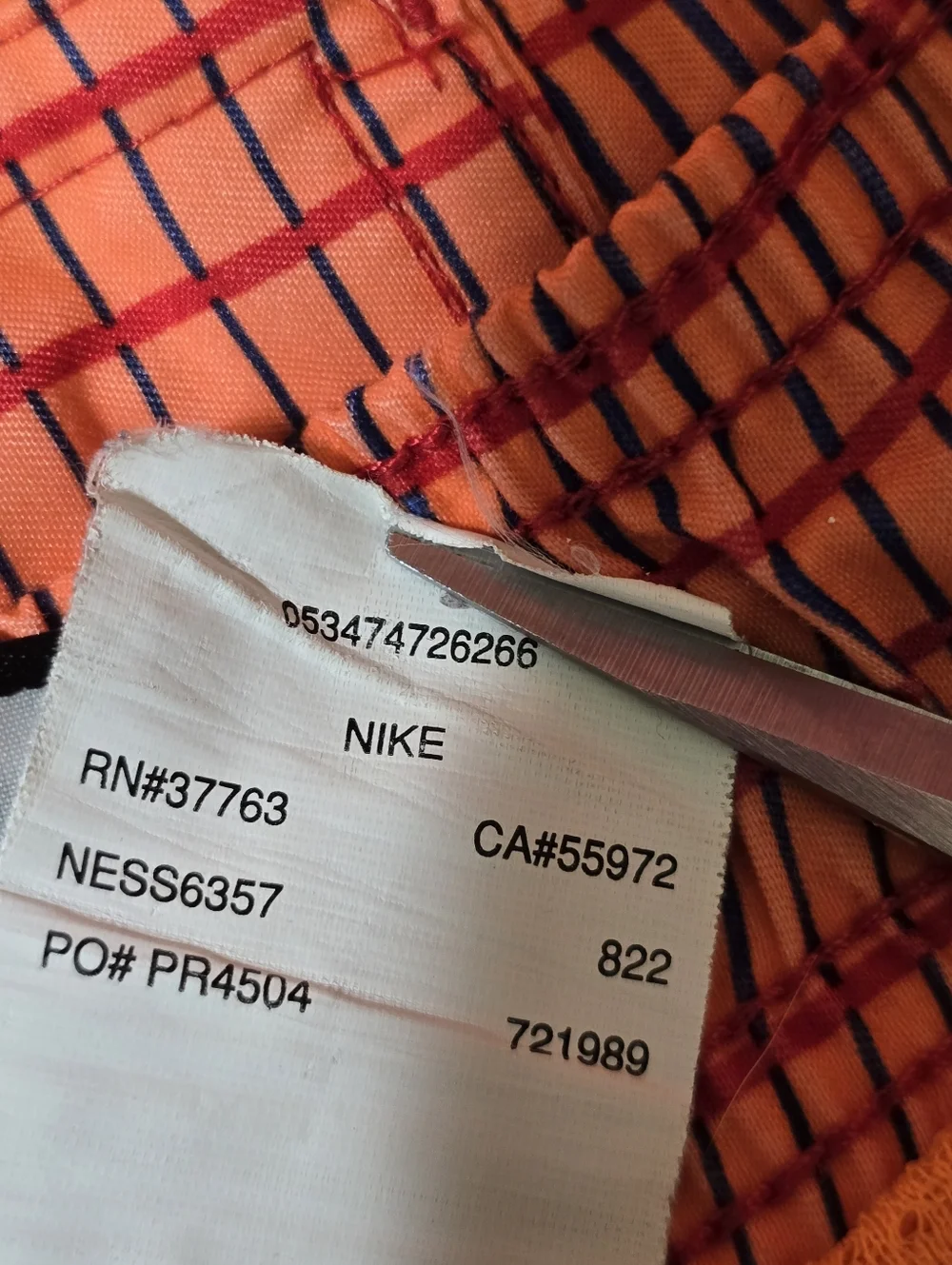 NIKE size Large  Board Shorts Mesh Lined Riptide‎ Volley Swim Trunks Orange